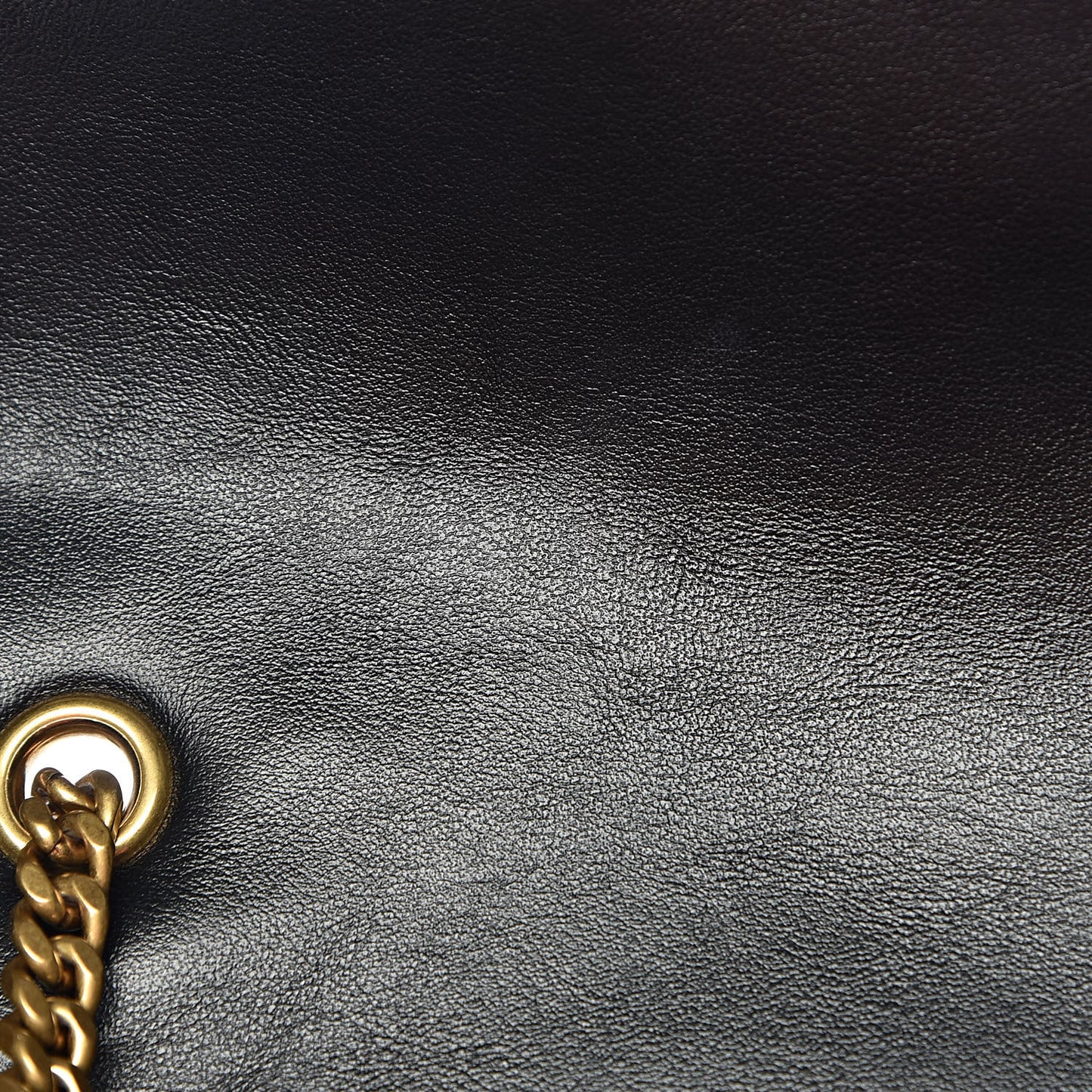 Calfskin Y Quilted Monogram Small Loulou Chain Satchel Black
