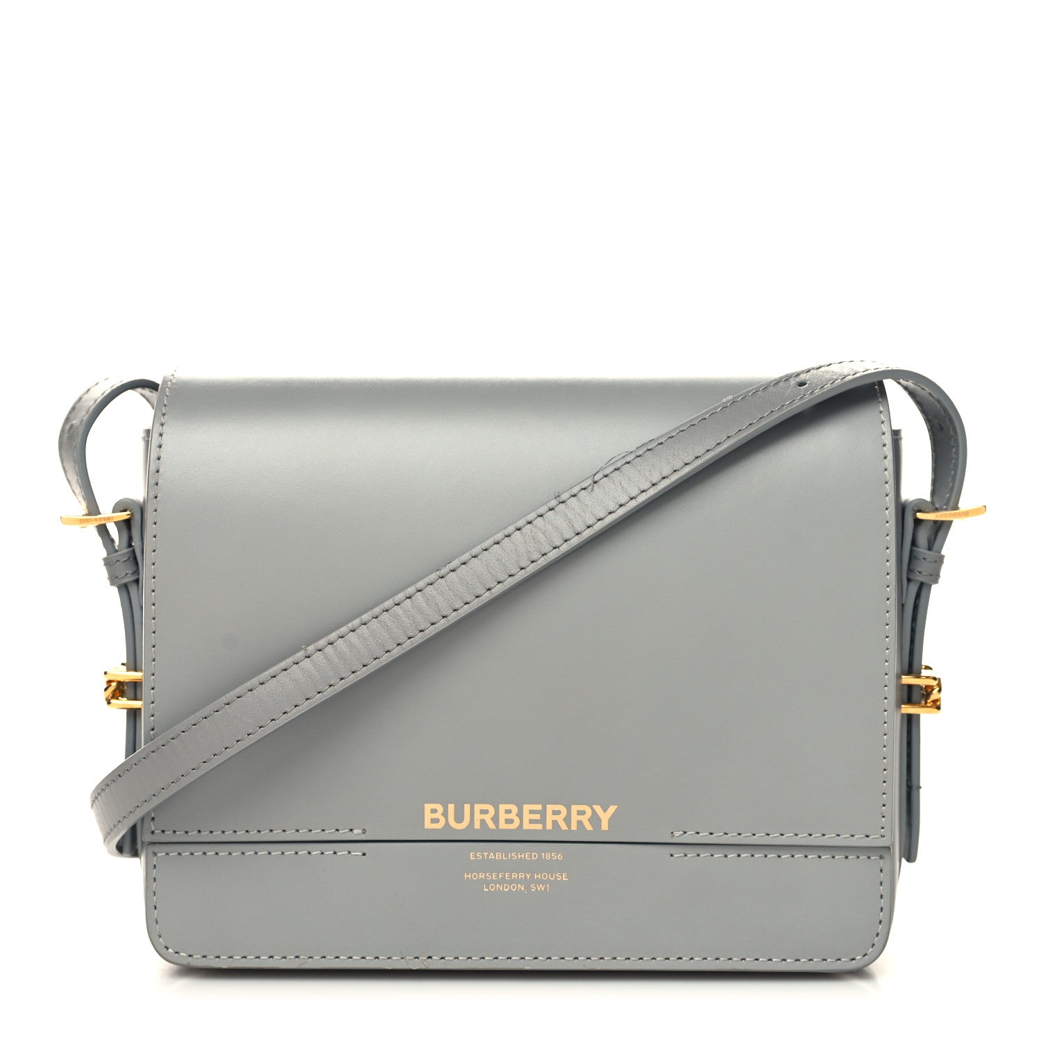 Burberry Smooth Calfskin Small Grace Bag Grey 1 of 10