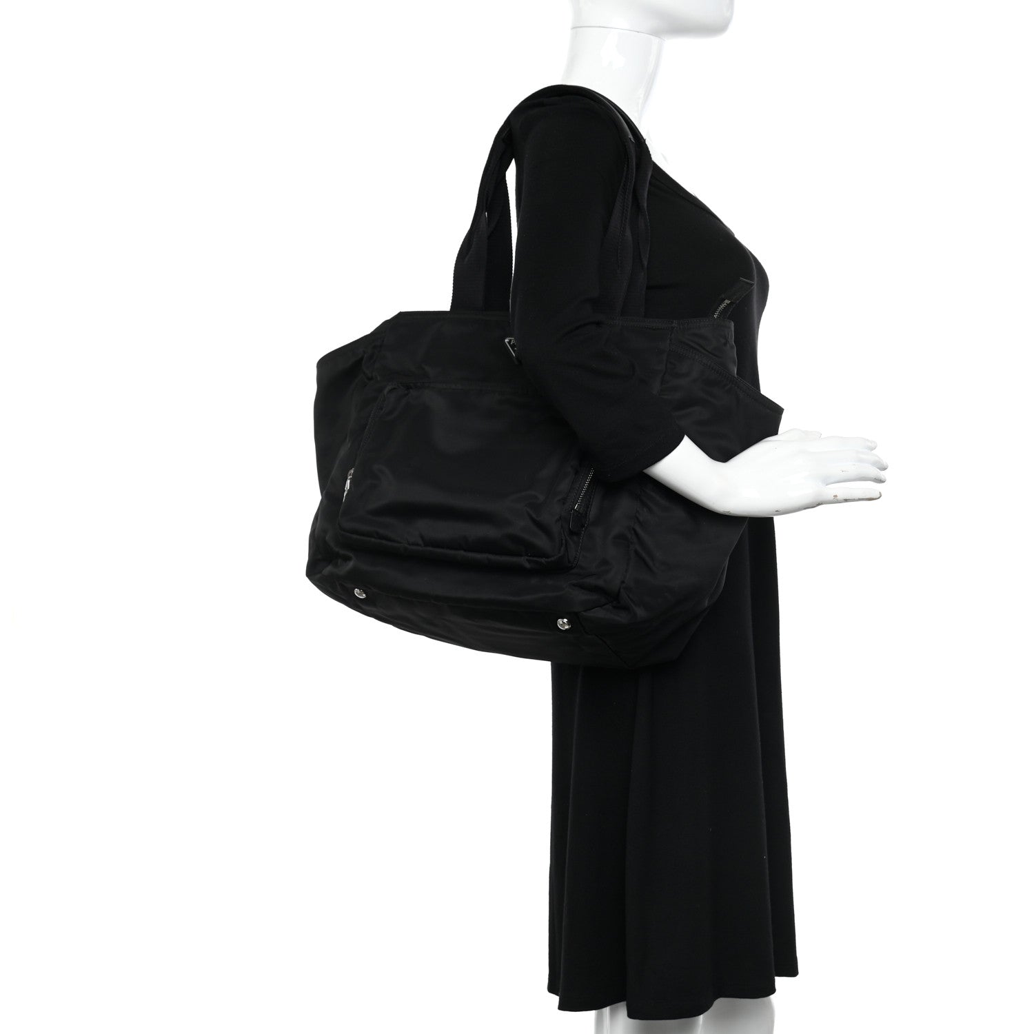 Prada Tessuto Nylon Vela Diaper Bag Black 2 of 11