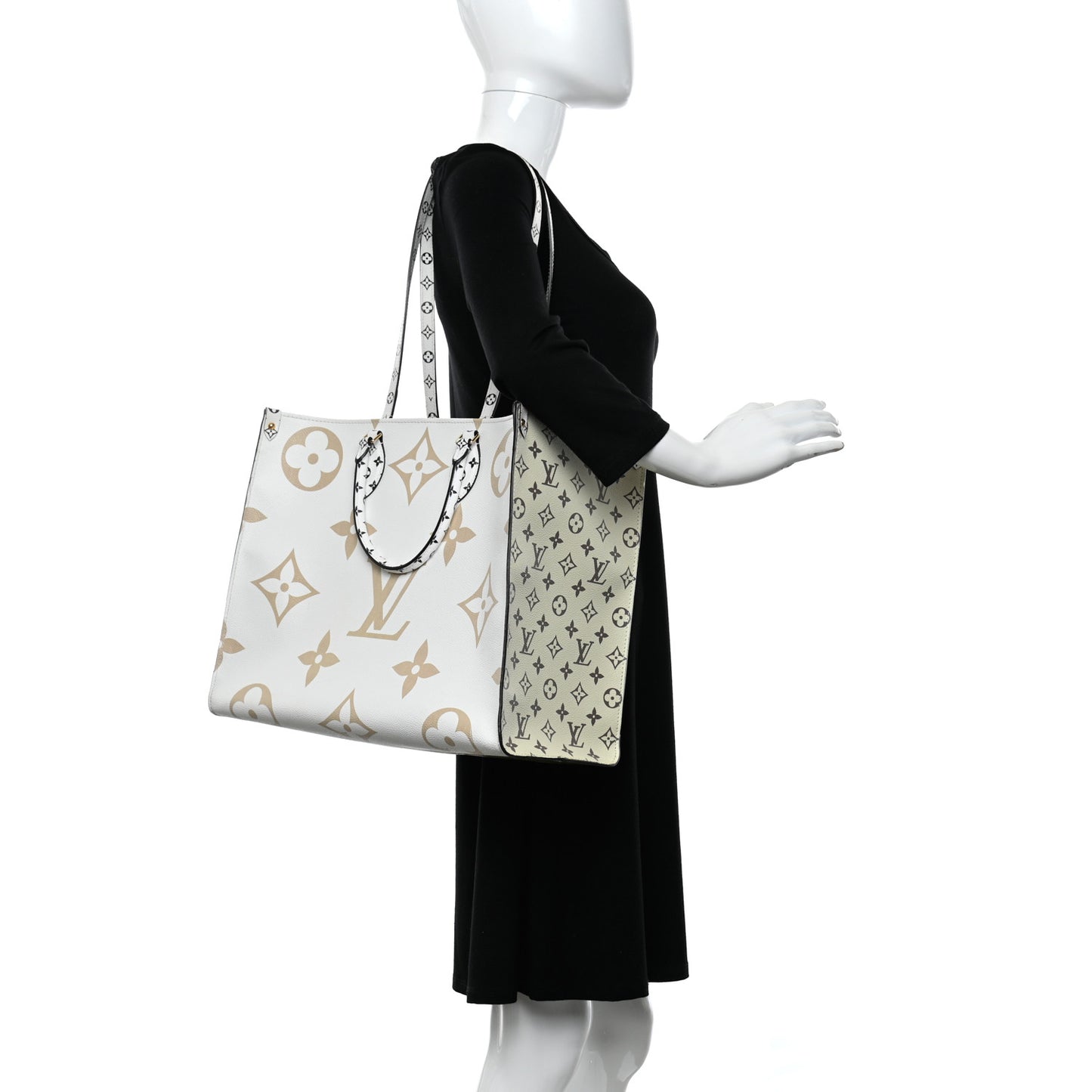 Empreinte Monogram Spring In The City Onthego MM Kaki Beige Cream