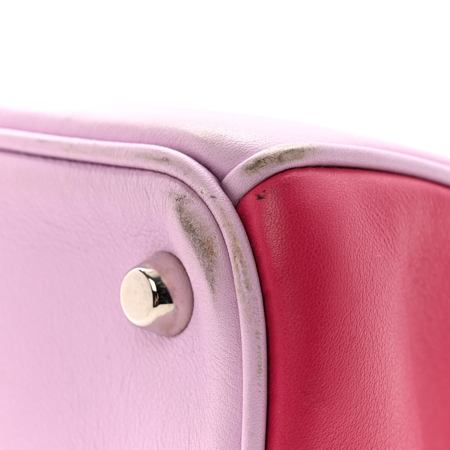 Smooth Calfskin Medium Diorissimo Tote Pink Fuchsia Black