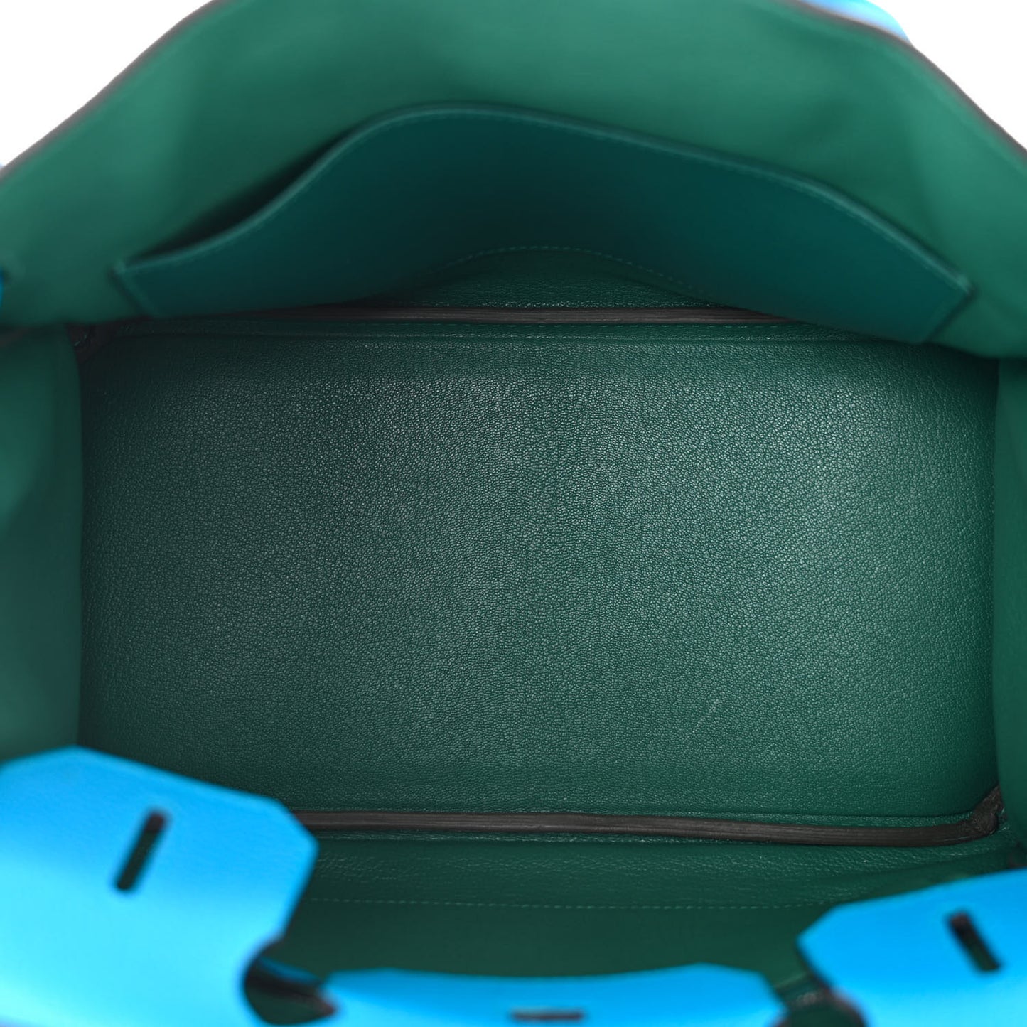 Togo Verso Birkin 30 Bleu Zanzibar Malachite