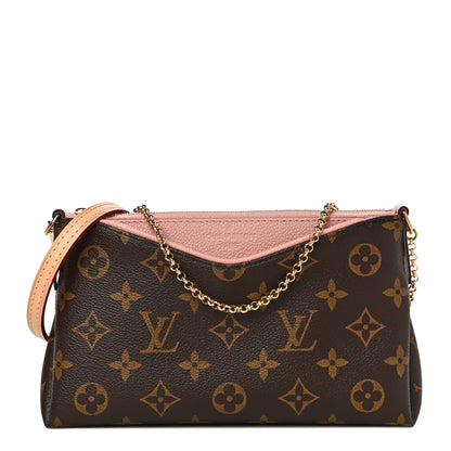 Louis Vuitton Monogram Pallas Clutch Rose Poudre 1 of 11