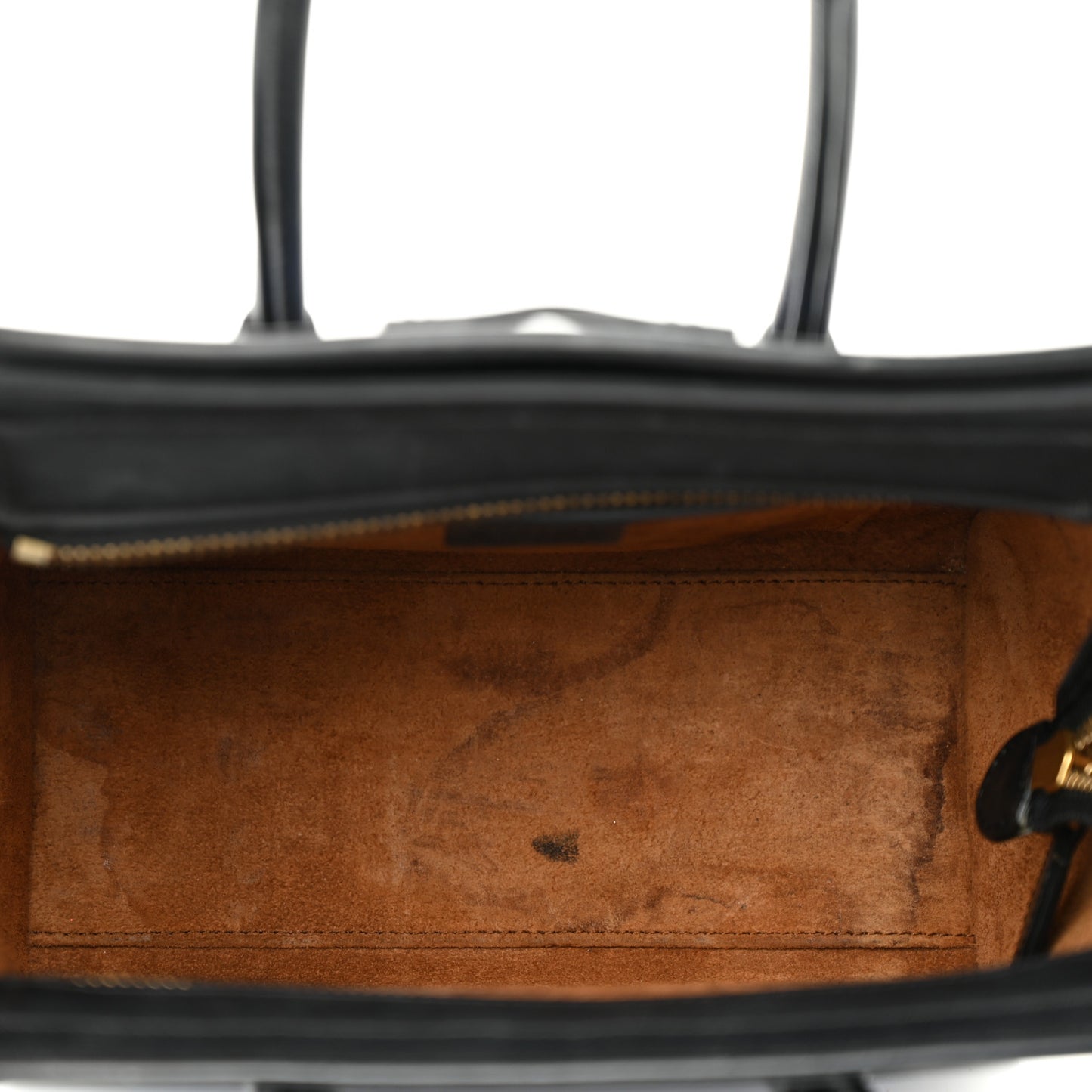 Smooth Drummed Calfskin Nano Tri-Color Luggage Indigo