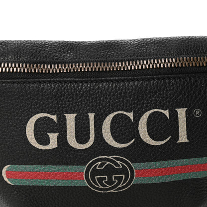 Gucci Grained Calfskin Small Logo Belt Bag Black 14 of 19