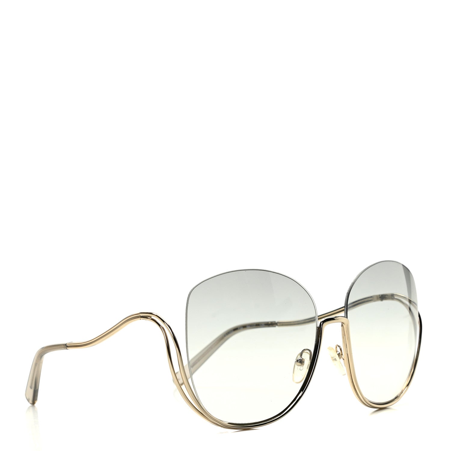 Chloe Oversized Round Milla Sunglasses CE125S Gold 3 of 7