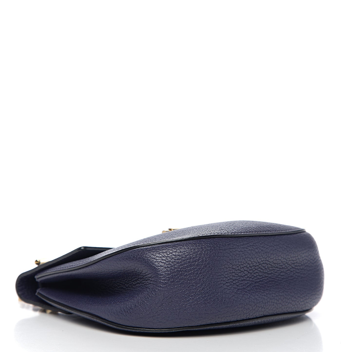 Grained Lambskin Drew Shoulder Bag Royal Navy