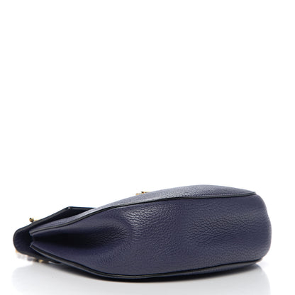 Chloe Grained Lambskin Drew Shoulder Bag Royal Navy 3 of 11