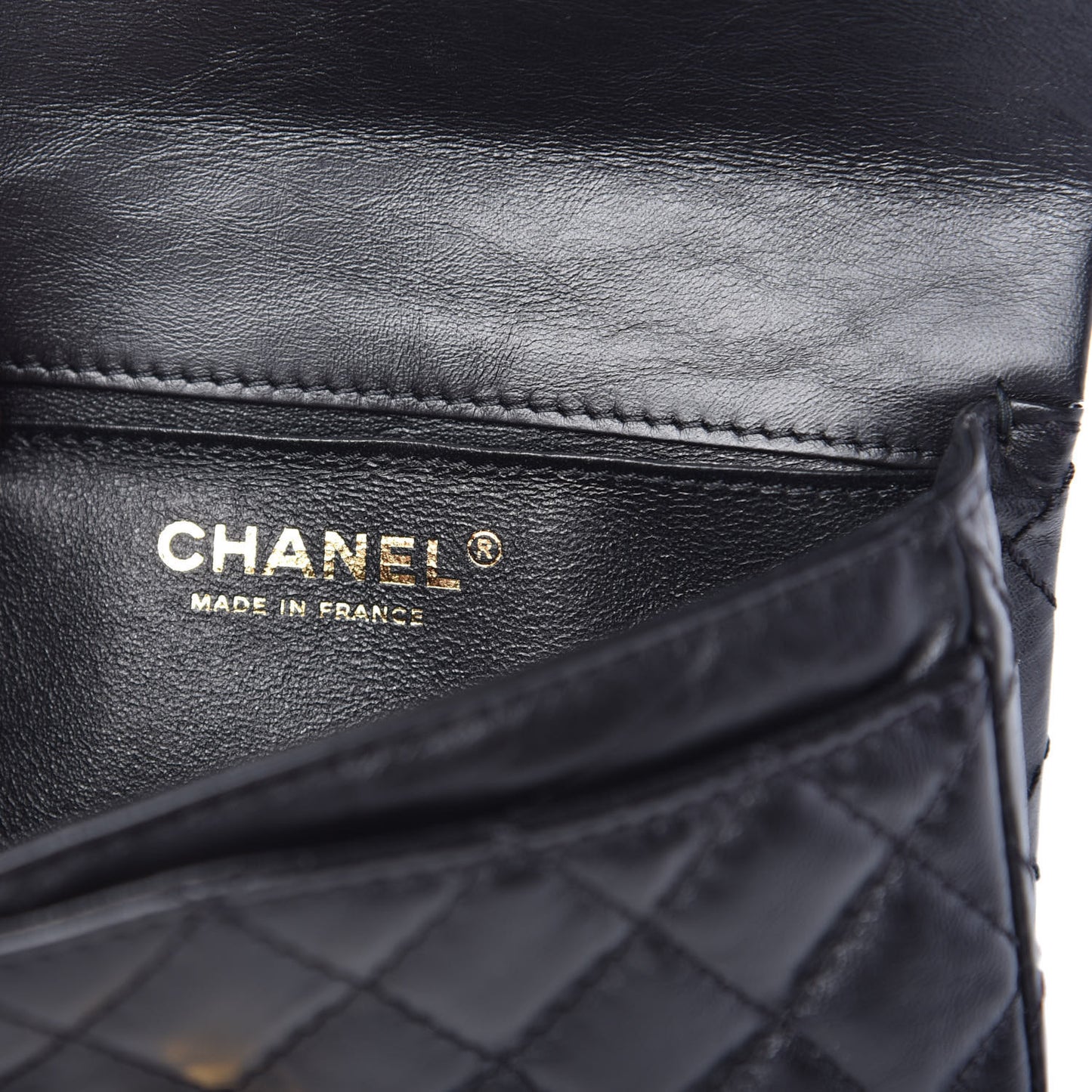 Aged Calfskin Quilted 2.55 Reissue Flap Belt Bag Black