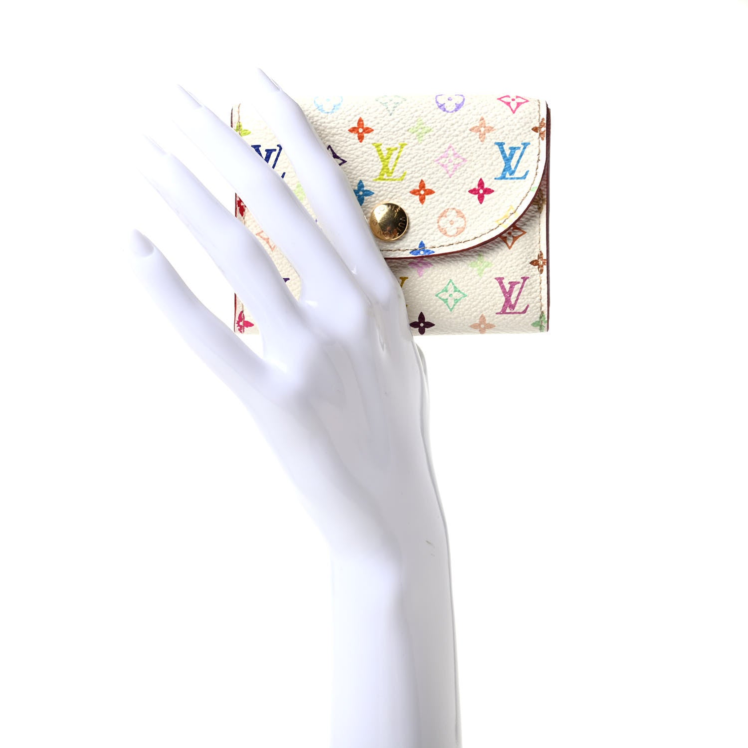 Louis Vuitton Monogram Multicolor Business Card Holder White Litchi 2 of 6