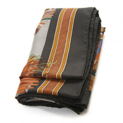 Hermes Silk Cuirs Du Desert Scarf 90 9 of 10