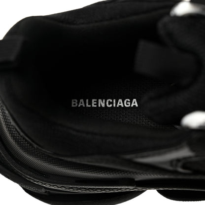 Balenciaga Fabric Mesh Womens Triple S Sneakers 37 Black 6 of 9