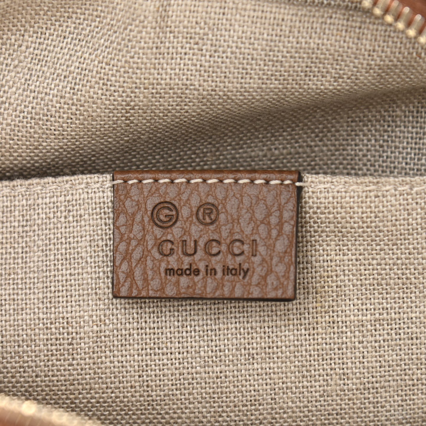 Monogram Mini Bree Messenger Bag Beige Tabacco