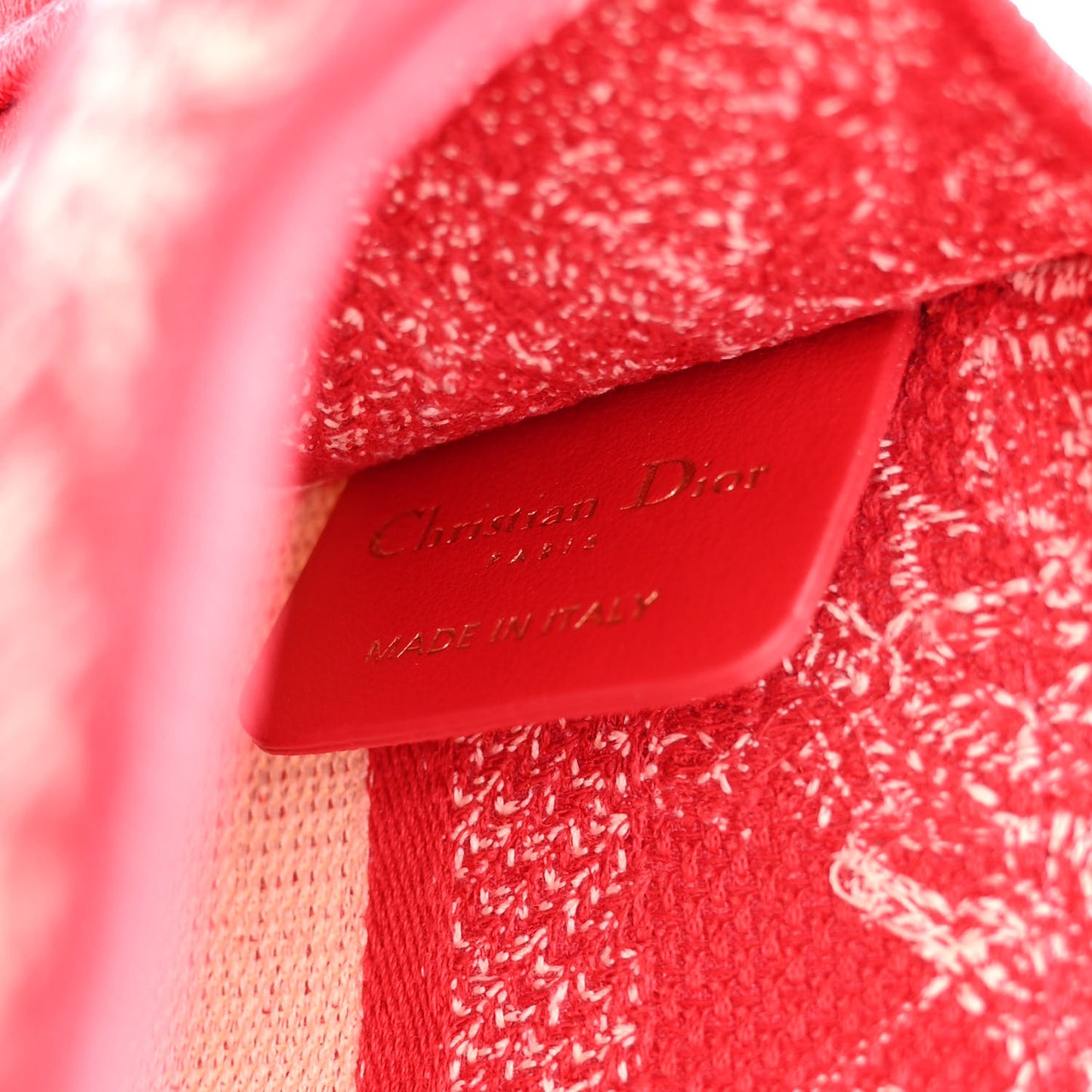 Canvas Embroidered Mini Toile De Jouy Book Tote Raspberry