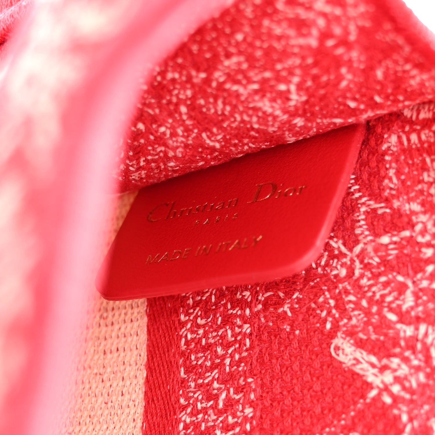 Christian Dior Canvas Embroidered Mini Toile De Jouy Book Tote Raspberry 6 of 9