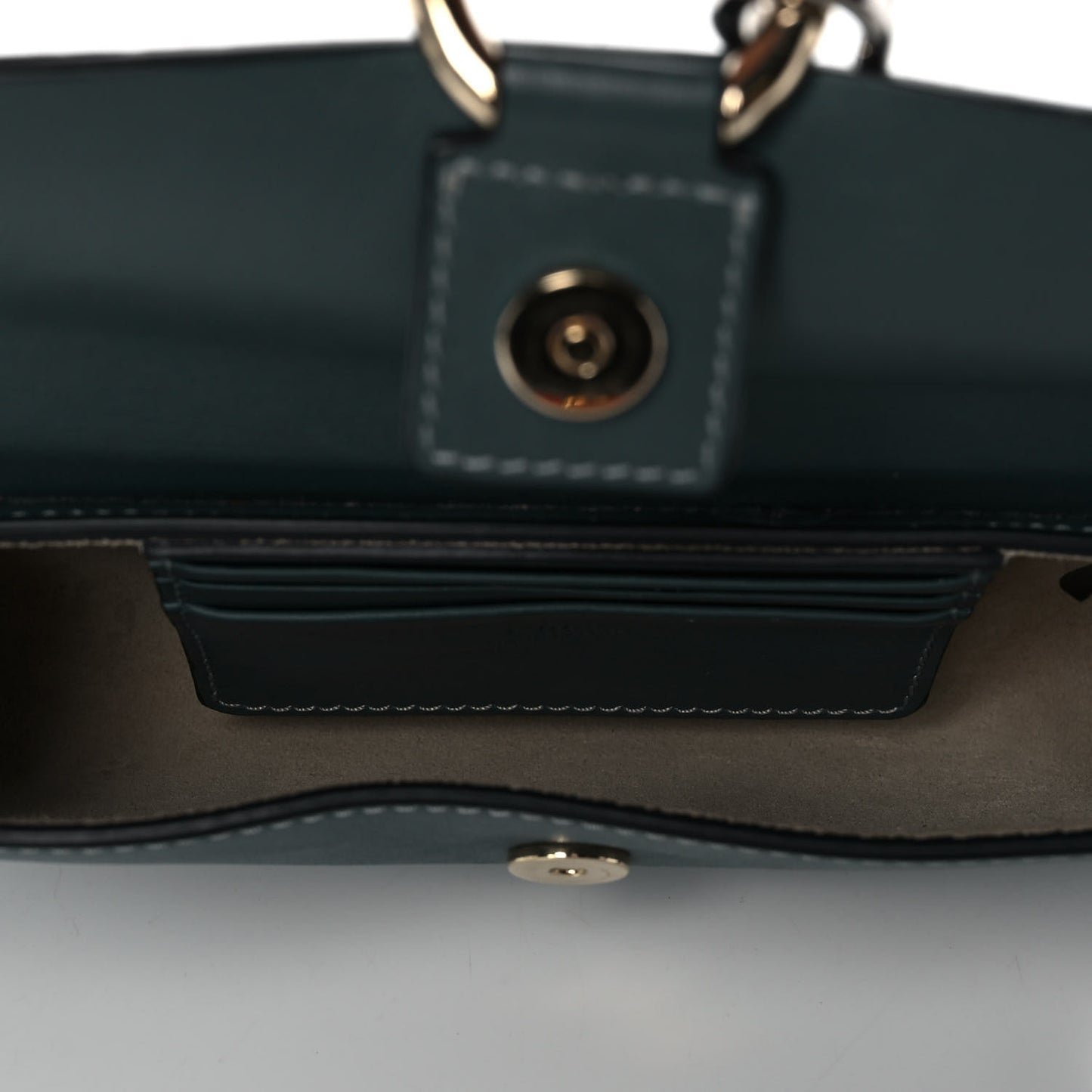 Suede Calfskin Mini Faye Shoulder Bag Cloudy Blue