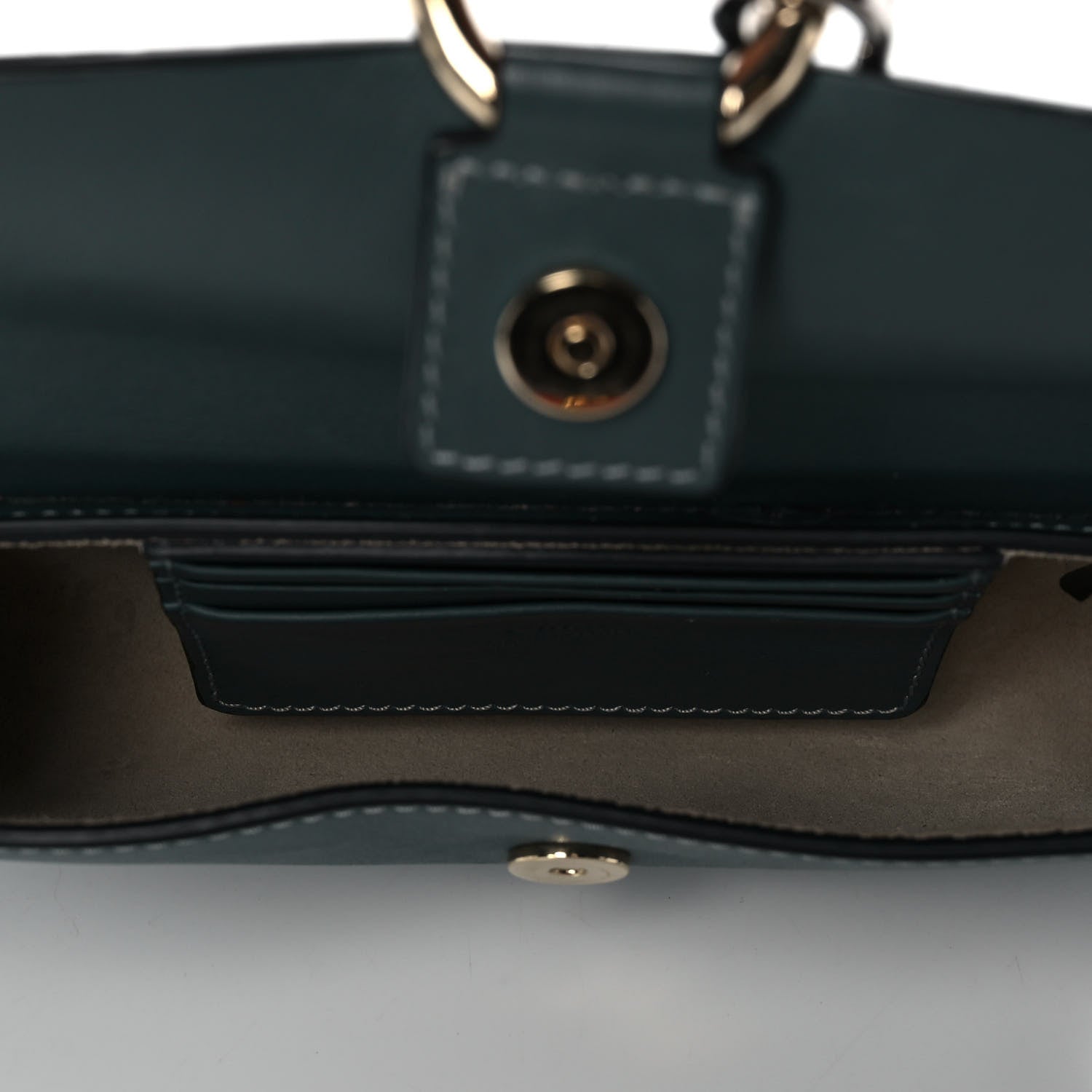 Chloe Suede Calfskin Mini Faye Shoulder Bag Cloudy Blue 5 of 12