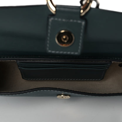 Chloe Suede Calfskin Mini Faye Shoulder Bag Cloudy Blue 5 of 12