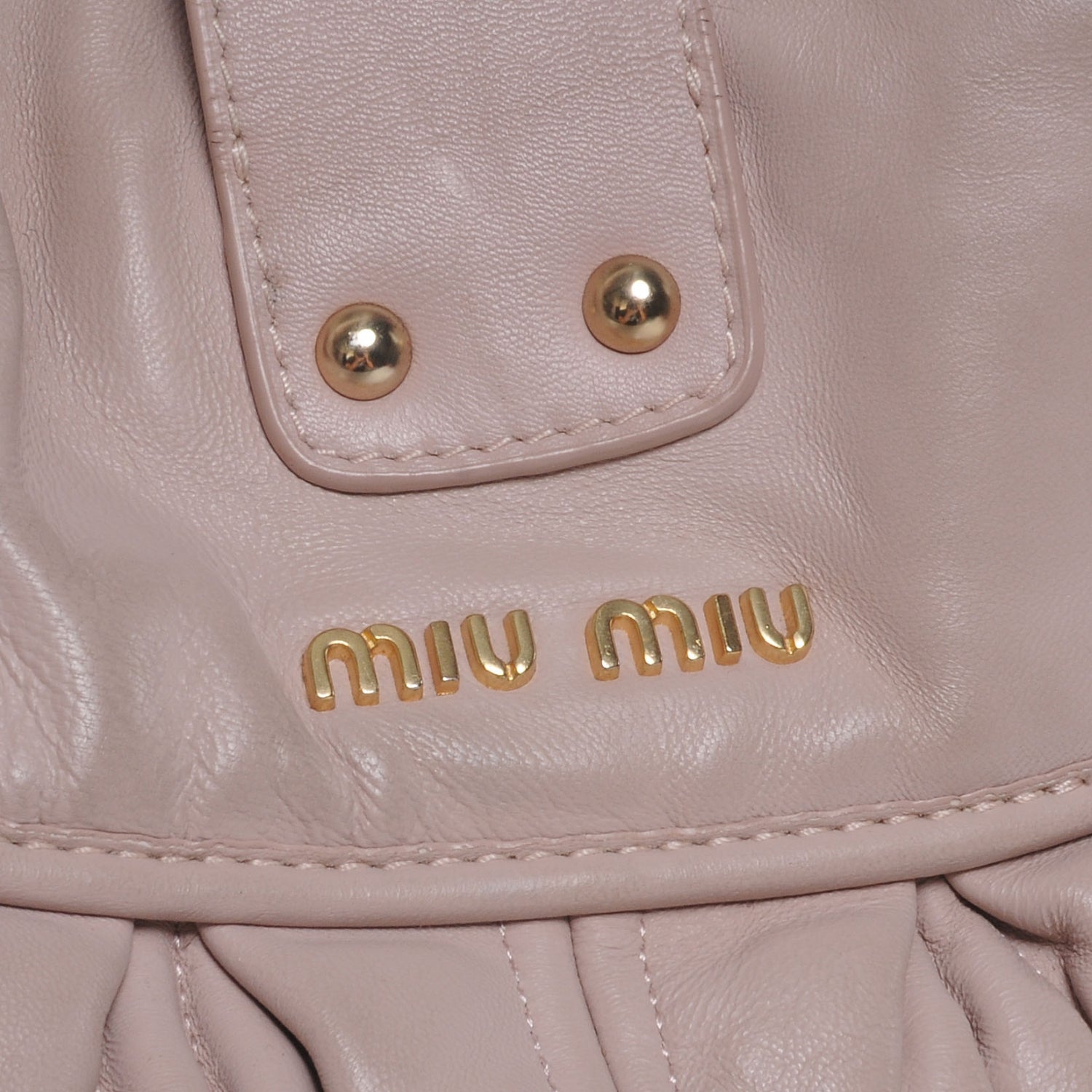 Miu Miu Lux Leather Matelasse Coffer Deserto 4 of 10