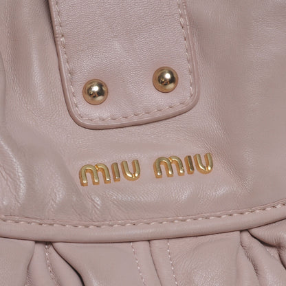 Miu Miu Lux Leather Matelasse Coffer Deserto 4 of 10