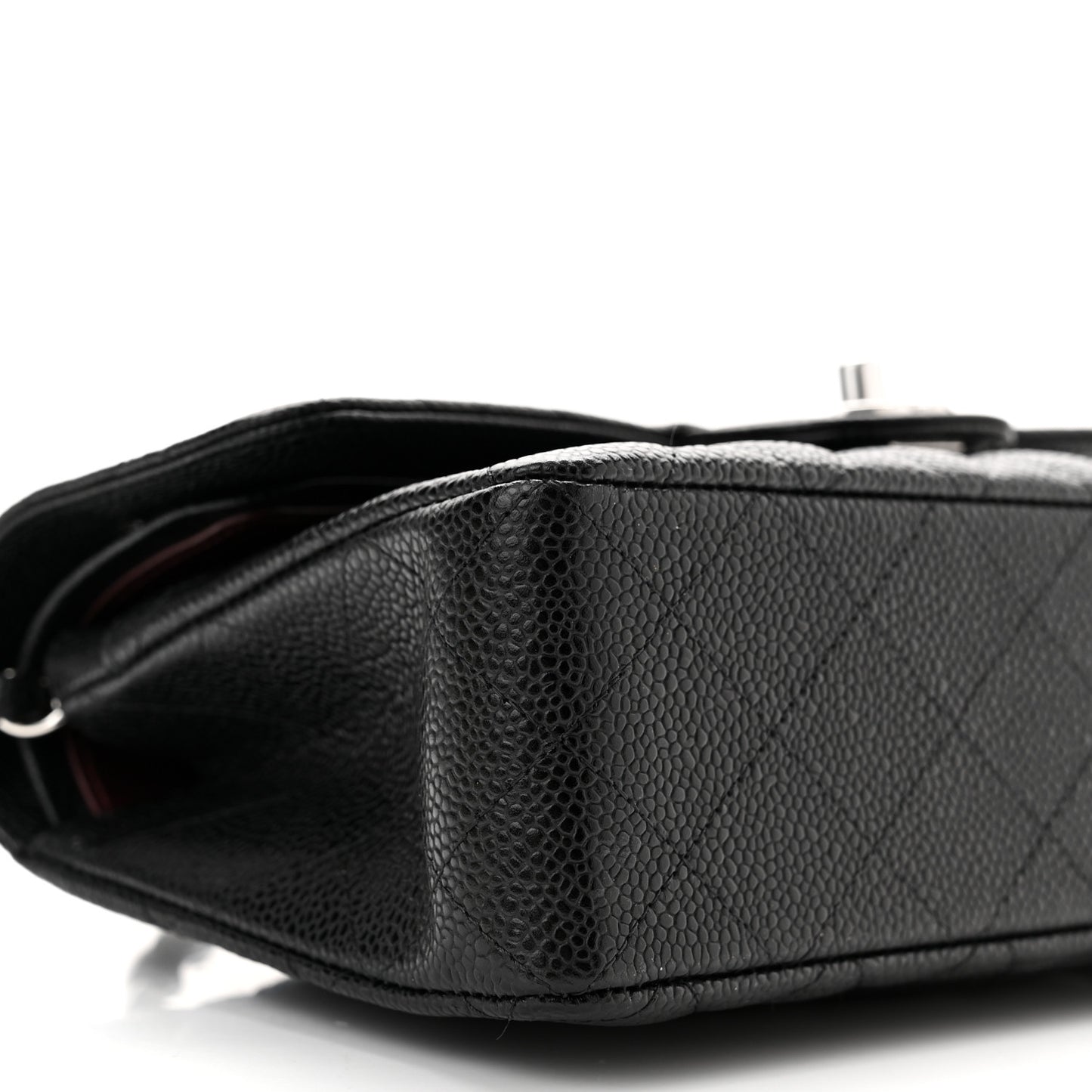 Caviar Quilted Small Double Flap Black