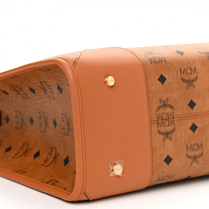 MCM Visetos Large Munich Tote Cognac 10 of 12