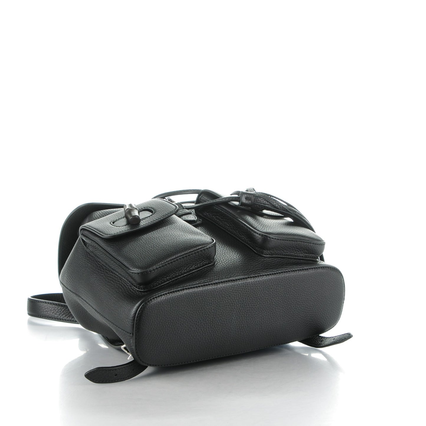 Cellarius Calfskin Medium Bamboo Backpack Black