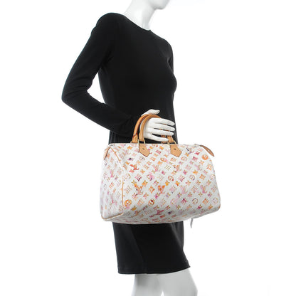 Louis Vuitton Watercolor Aquarelle Speedy 35 White 2 of 9