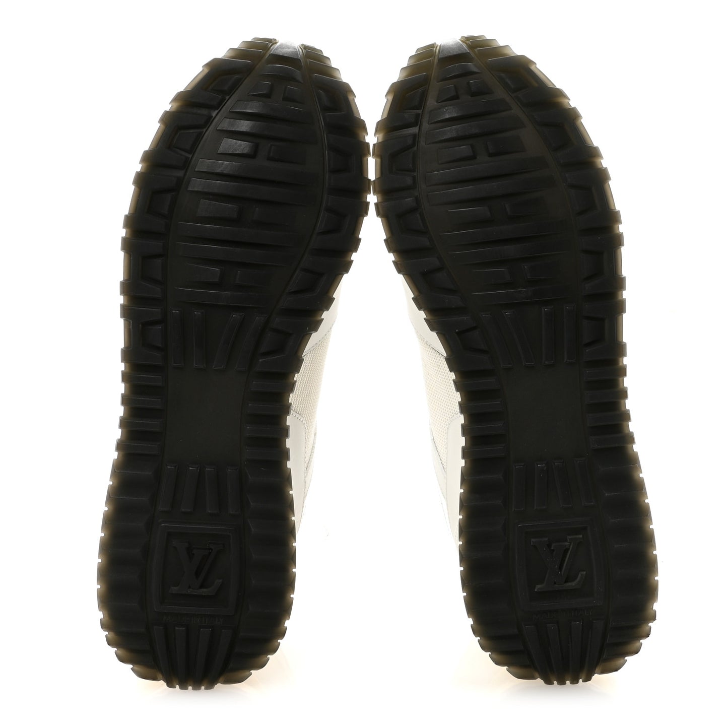 Calfskin Monogram Run Away Sneakers 39 White