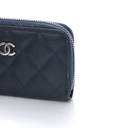 Chanel Caviar Quilted Key Holder Case Navy 8 of 11