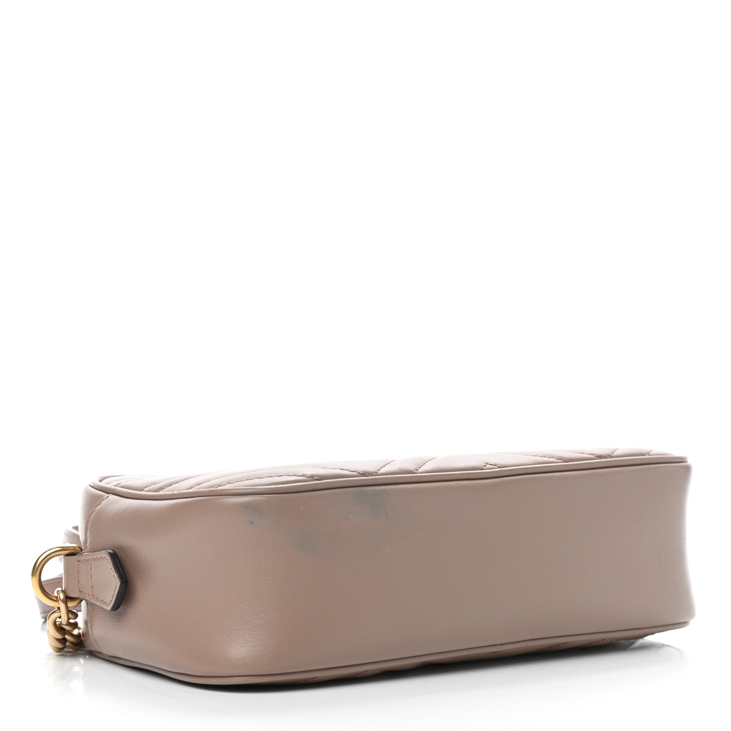 Gucci Calfskin Matelasse Small GG Marmont Chain Shoulder Bag Porcelain Rose 3 of 4
