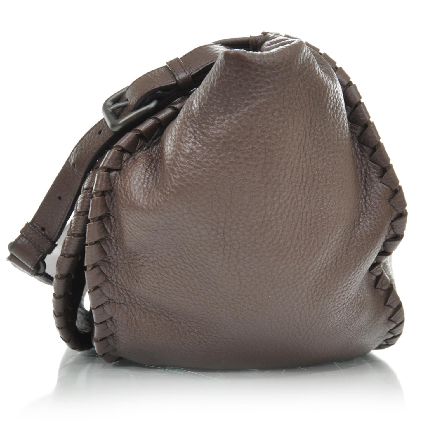 Cervo Woven Detail Hobo Truffle