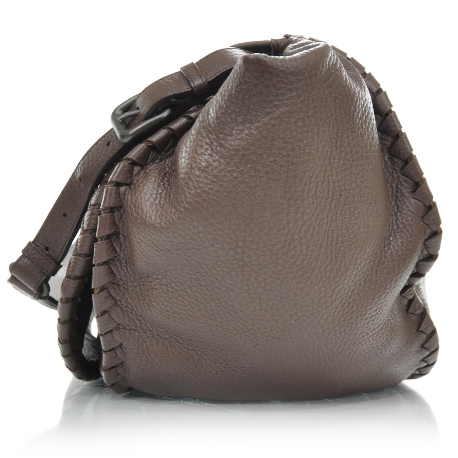 Bottega Veneta Cervo Woven Detail Hobo Truffle 4 of 9