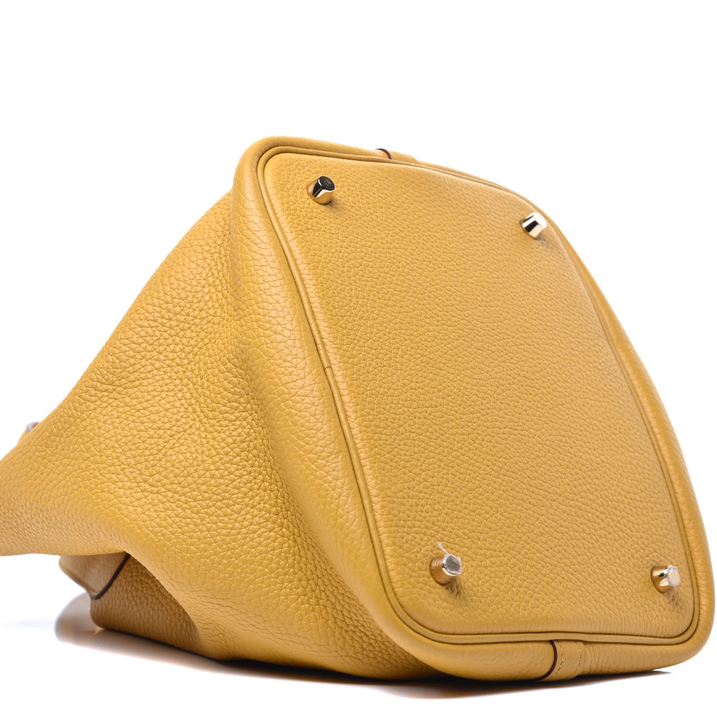 Taurillon Clemence Picotin Lock 22 MM Jaune Ambre