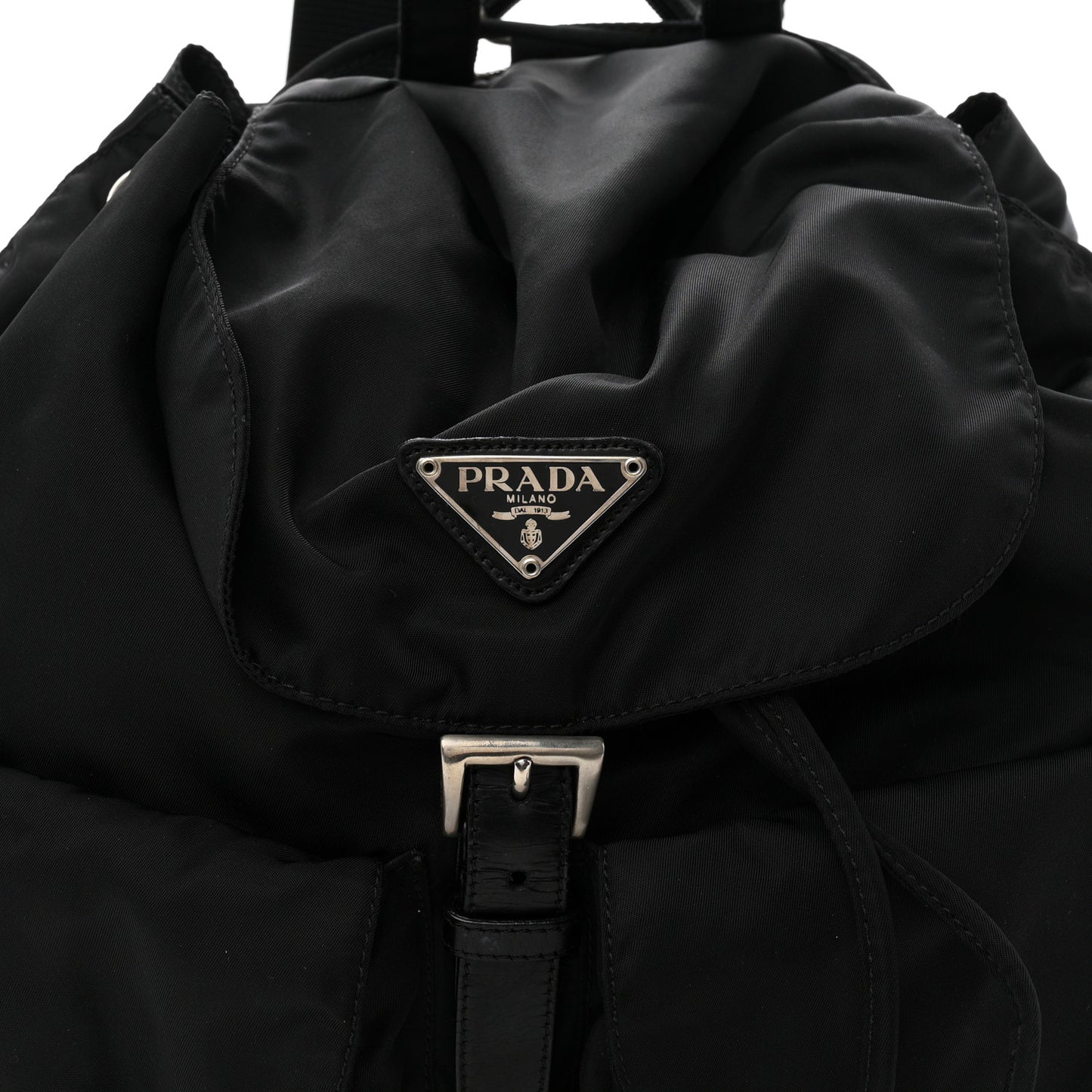 Tessuto Nylon Vela Medium Backpack Black