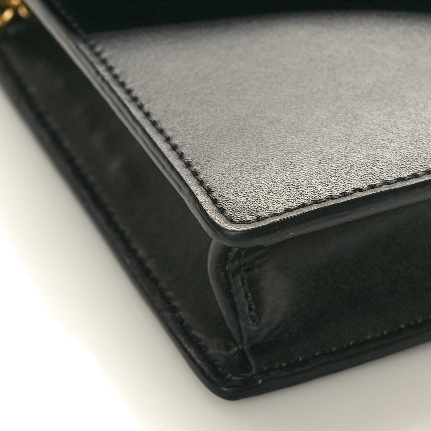Fendi Vitello Liberty Lucido F is Fendi Medium Envelope Wallet on Chain Black 8 of 9