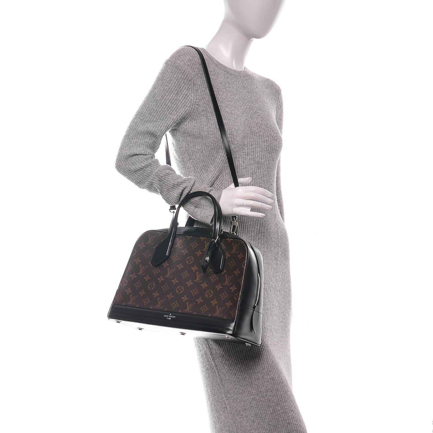 Louis Vuitton Monogram Dora MM Black 2 of 7