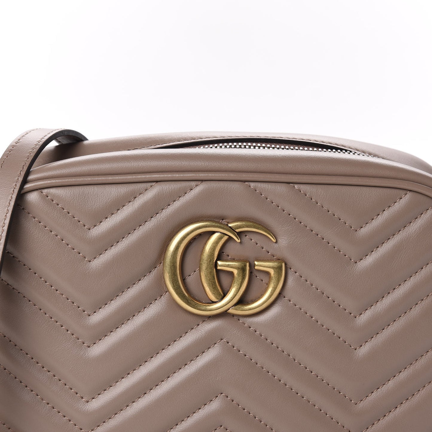 Calfskin Matelasse Small GG Marmont Chain Shoulder Bag Porcelain Rose