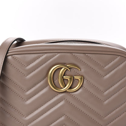 Gucci Calfskin Matelasse Small GG Marmont Chain Shoulder Bag Porcelain Rose 10 of 10