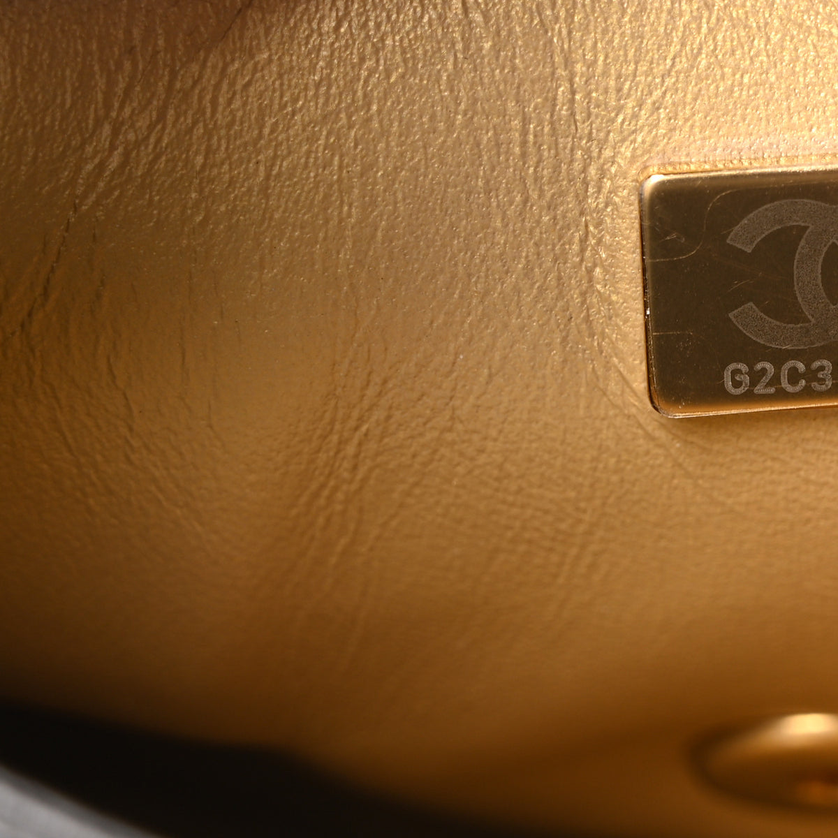 Chanel Lambskin Quilted CC Crystal Logo Chain Flap Black 7 of 10