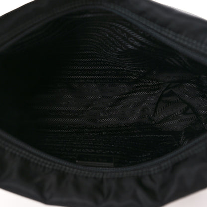 Prada Re-Nylon Vela Saffiano Pocket Double Zip Messenger Bag Black 5 of 9