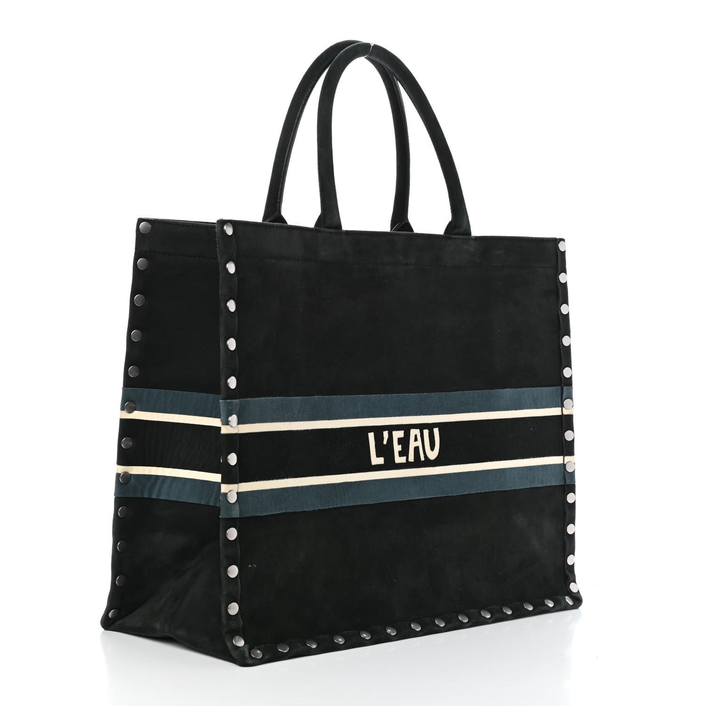 Suede Large Sea Book Tote Black