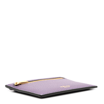Mulberry Classic Grain Zipped Credit Card Slip Purple 4 of 6