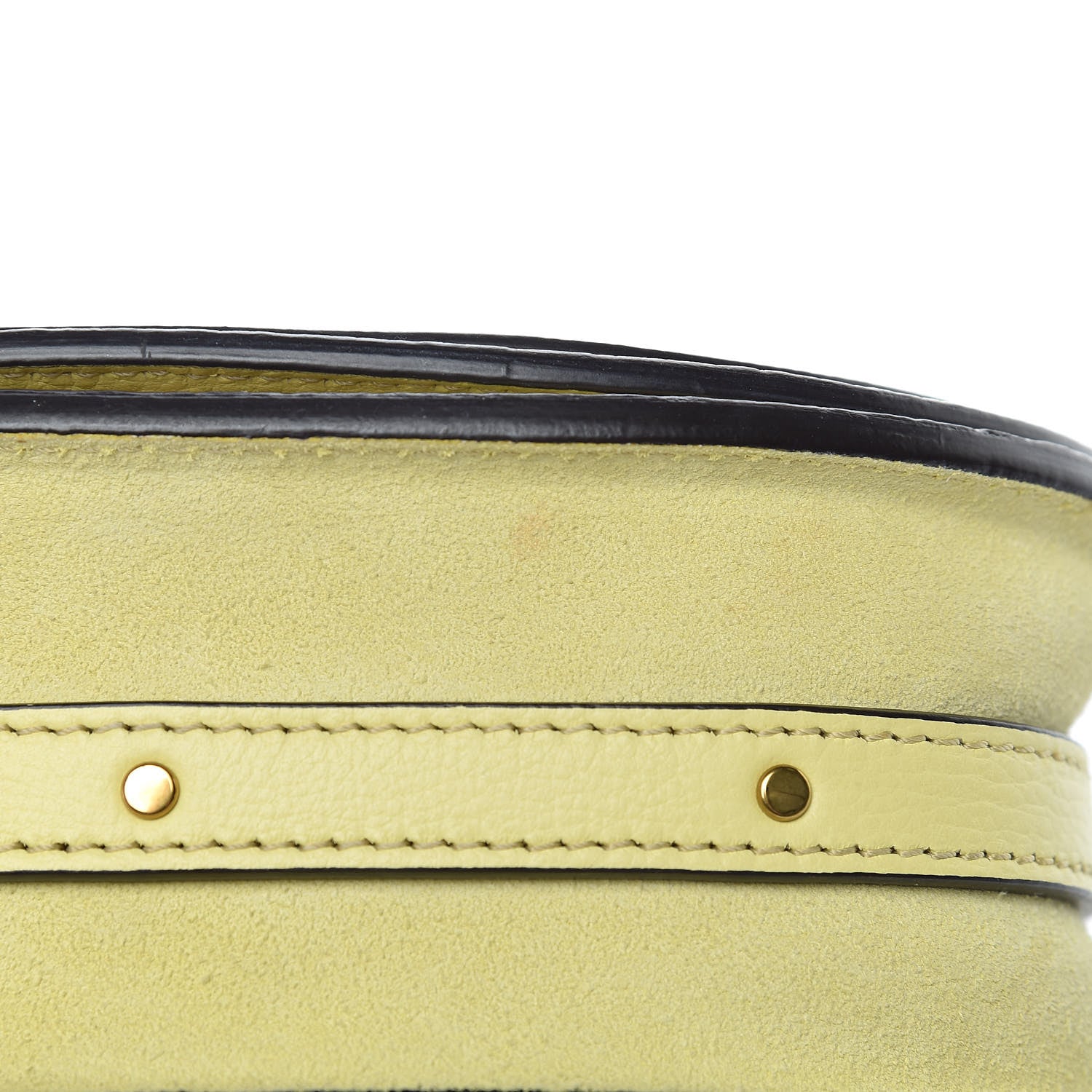 Chloe Calfskin Suede Small Nile Bracelet Bag Lemonade 12 of 13