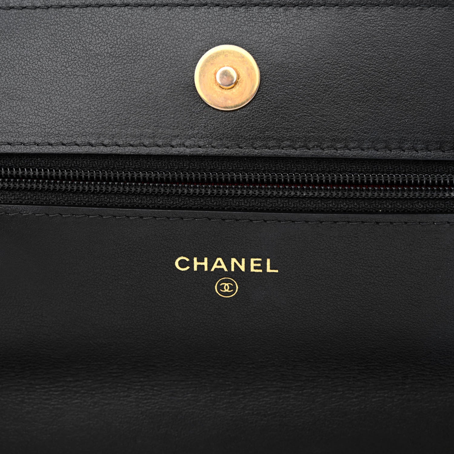 Chanel Goatskin Quilted Chanel 19 Wallet On Chain WOC Black 6 of 13