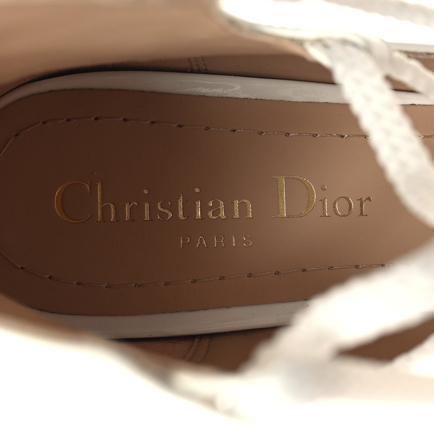 Christian Dior Patent Diorarty 30mm Pumps 37 White 7 of 8