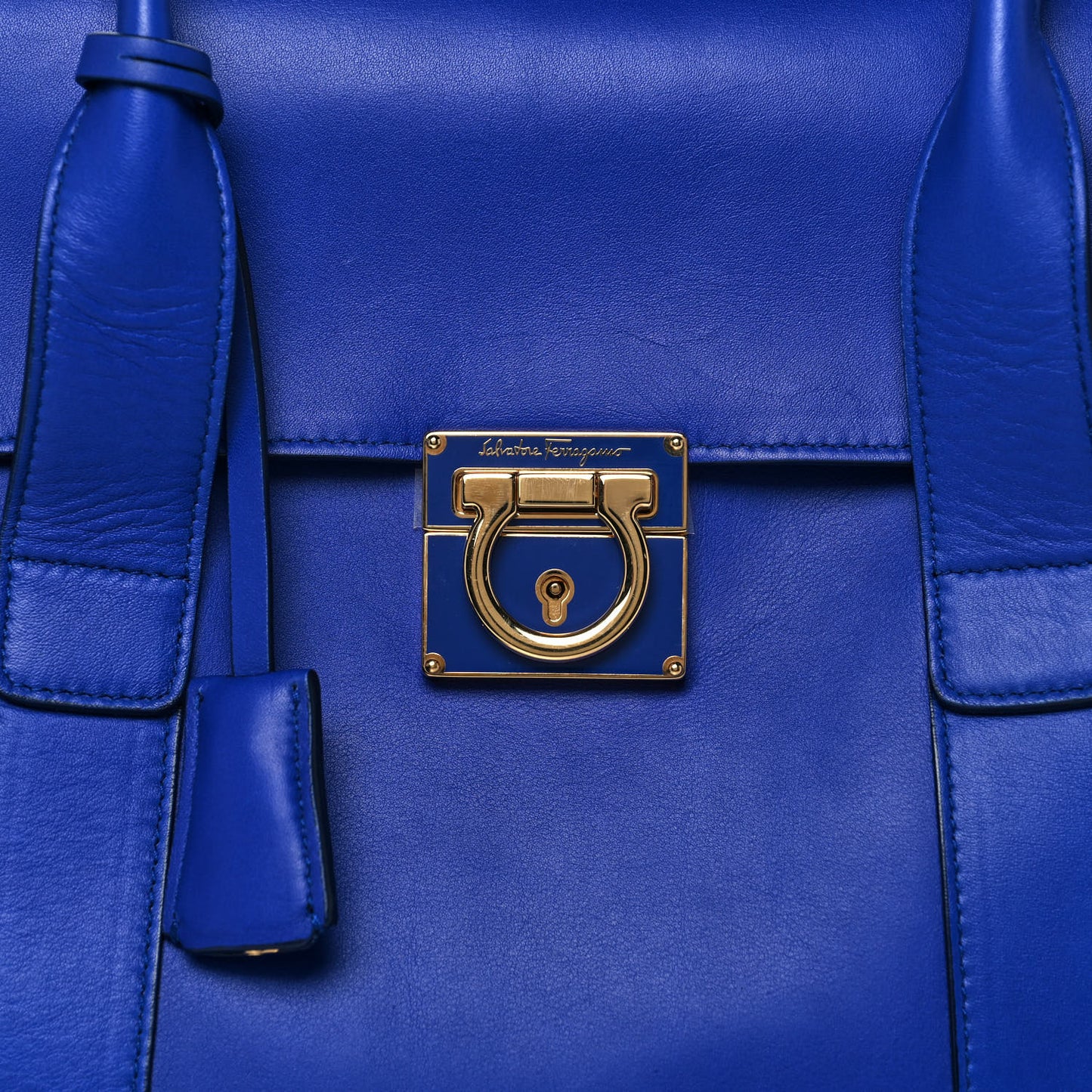 Calfskin Sookie Shoulder Bag Blue
