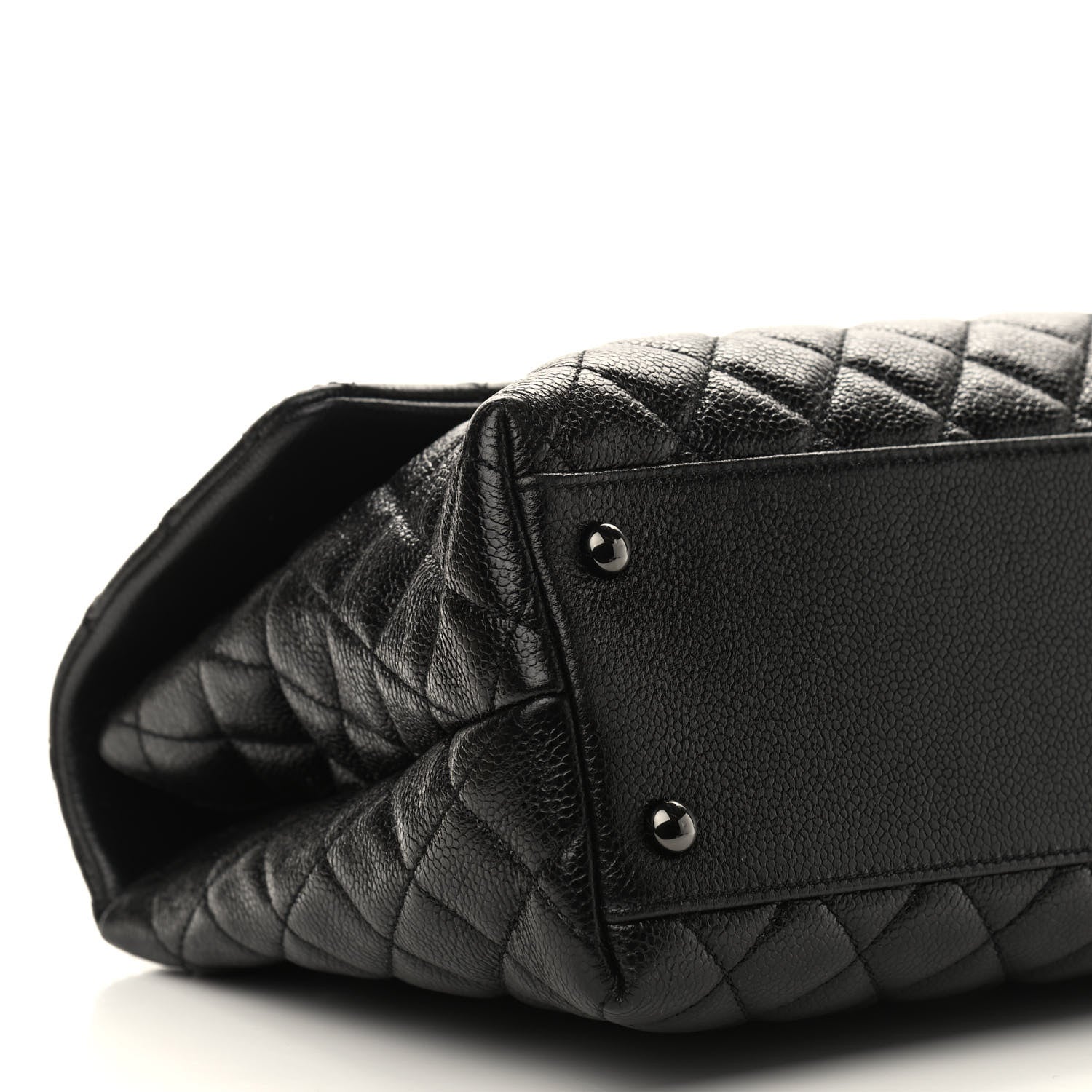 Chanel Caviar Quilted Medium Coco Handle Flap So Black 8 of 9