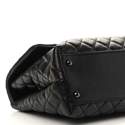 Chanel Caviar Quilted Medium Coco Handle Flap So Black 8 of 9