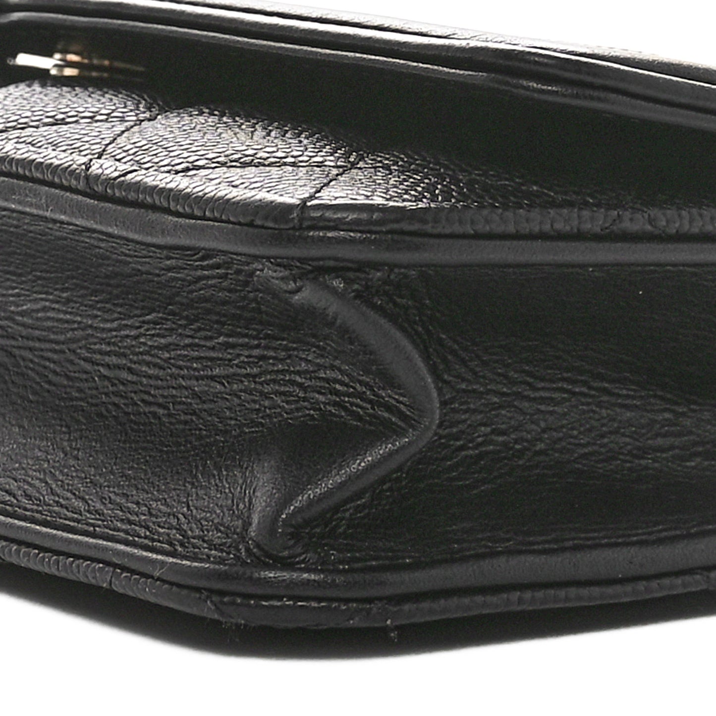 Caviar Quilted CC Filigree Wallet On Chain WOC Black
